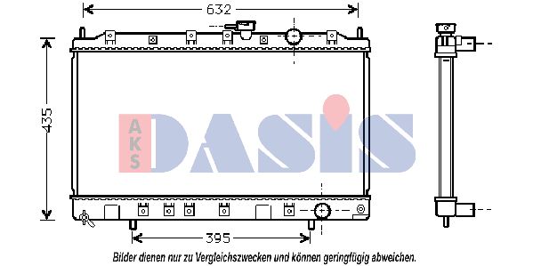 AKS DASIS radiatorius, variklio aušinimas 140024N